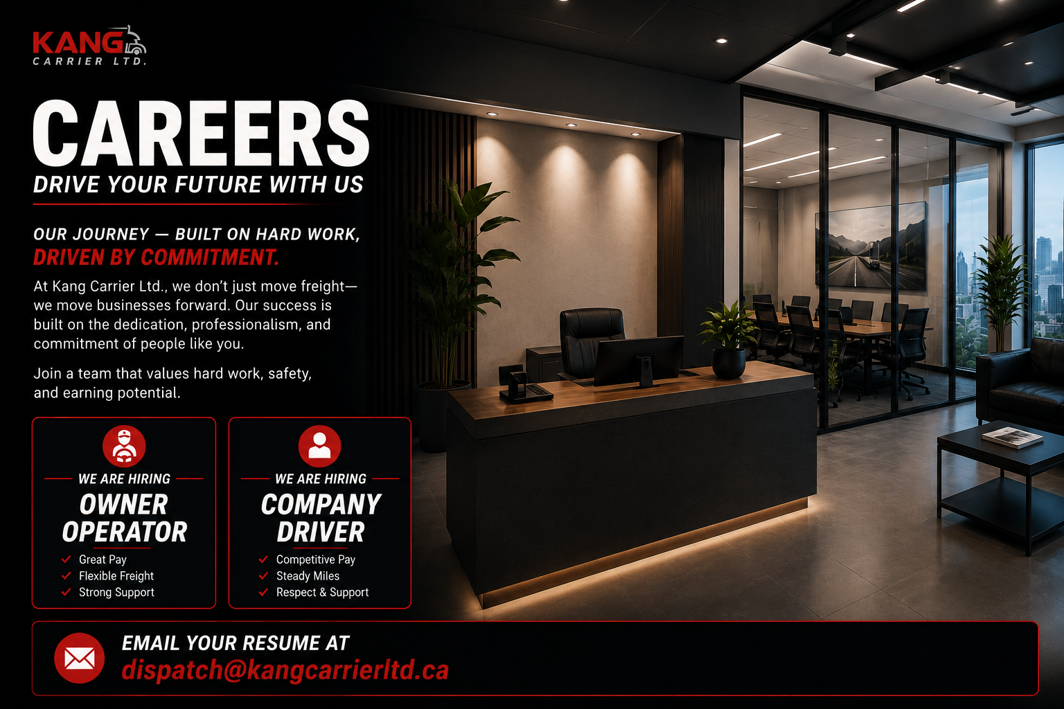 Kang Carrier Ltd. careers
